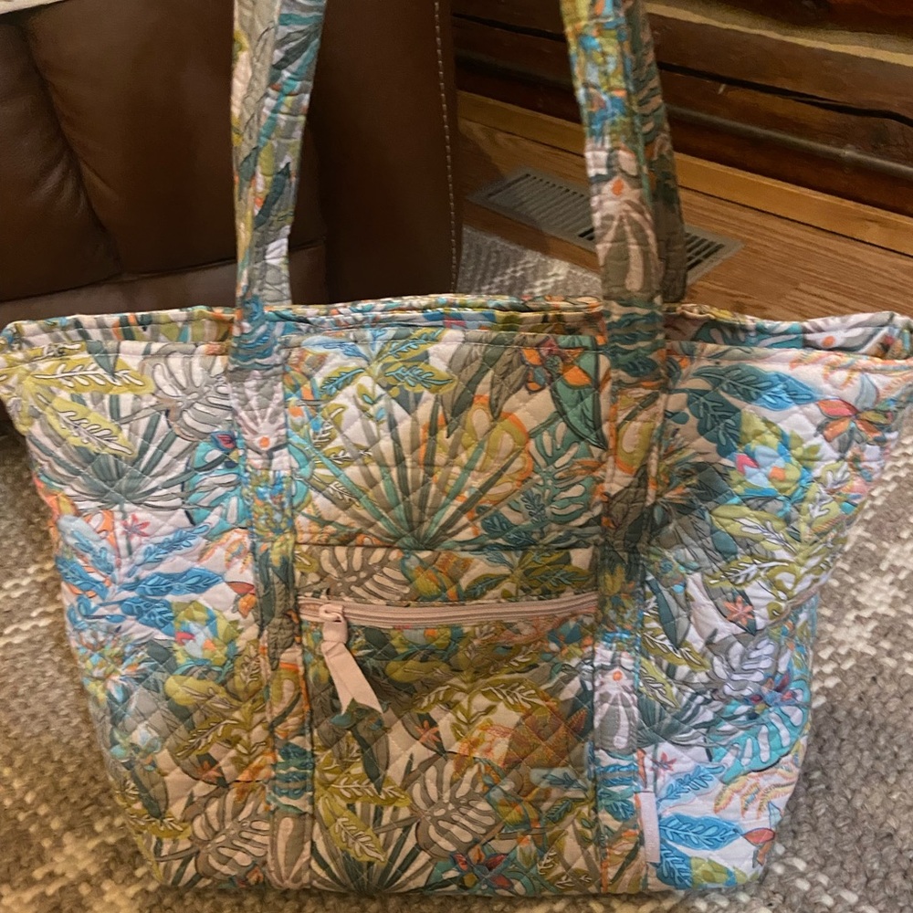 Vera Bradley Tropical Leaf Quilted Tote